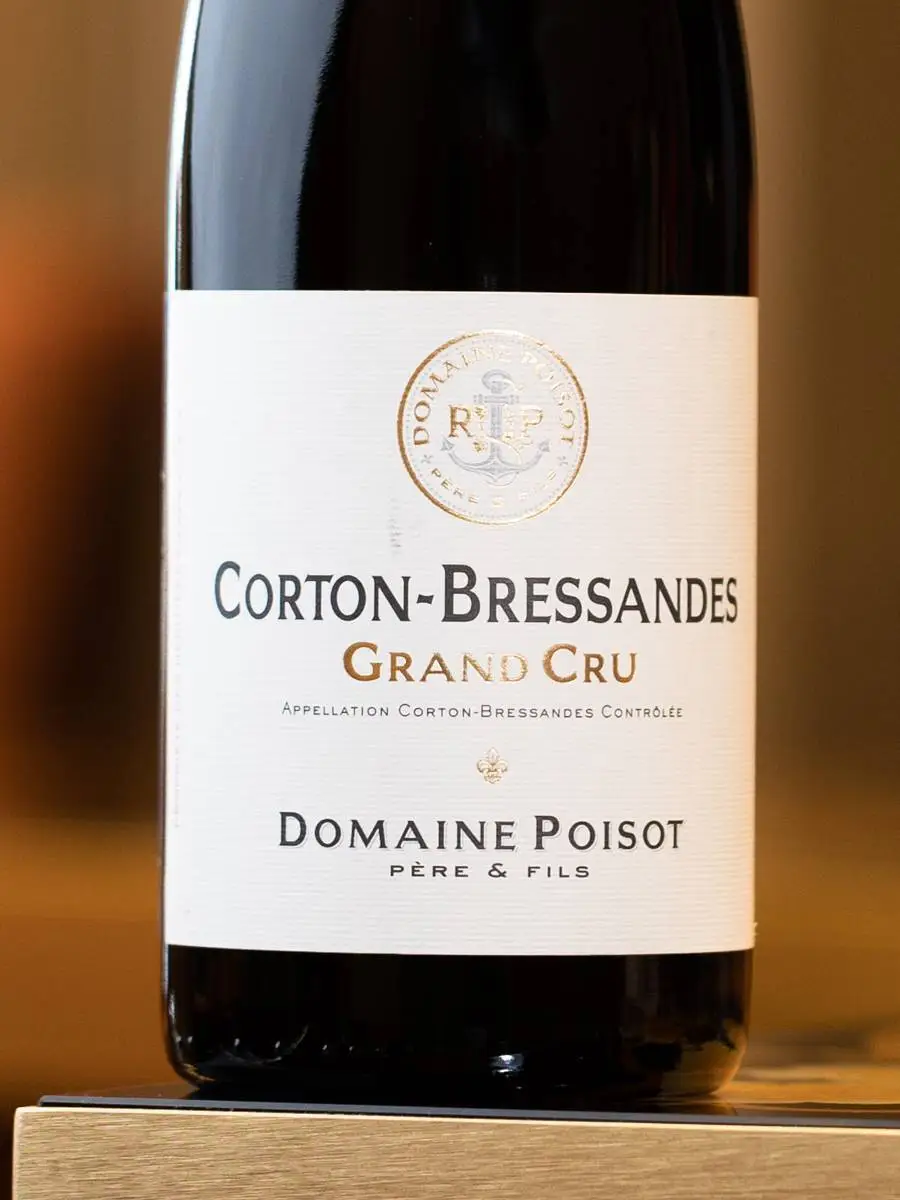 Этикетка Corton-Bressandes Grand Cru  Domaine Poisot Pere & Fils 2019