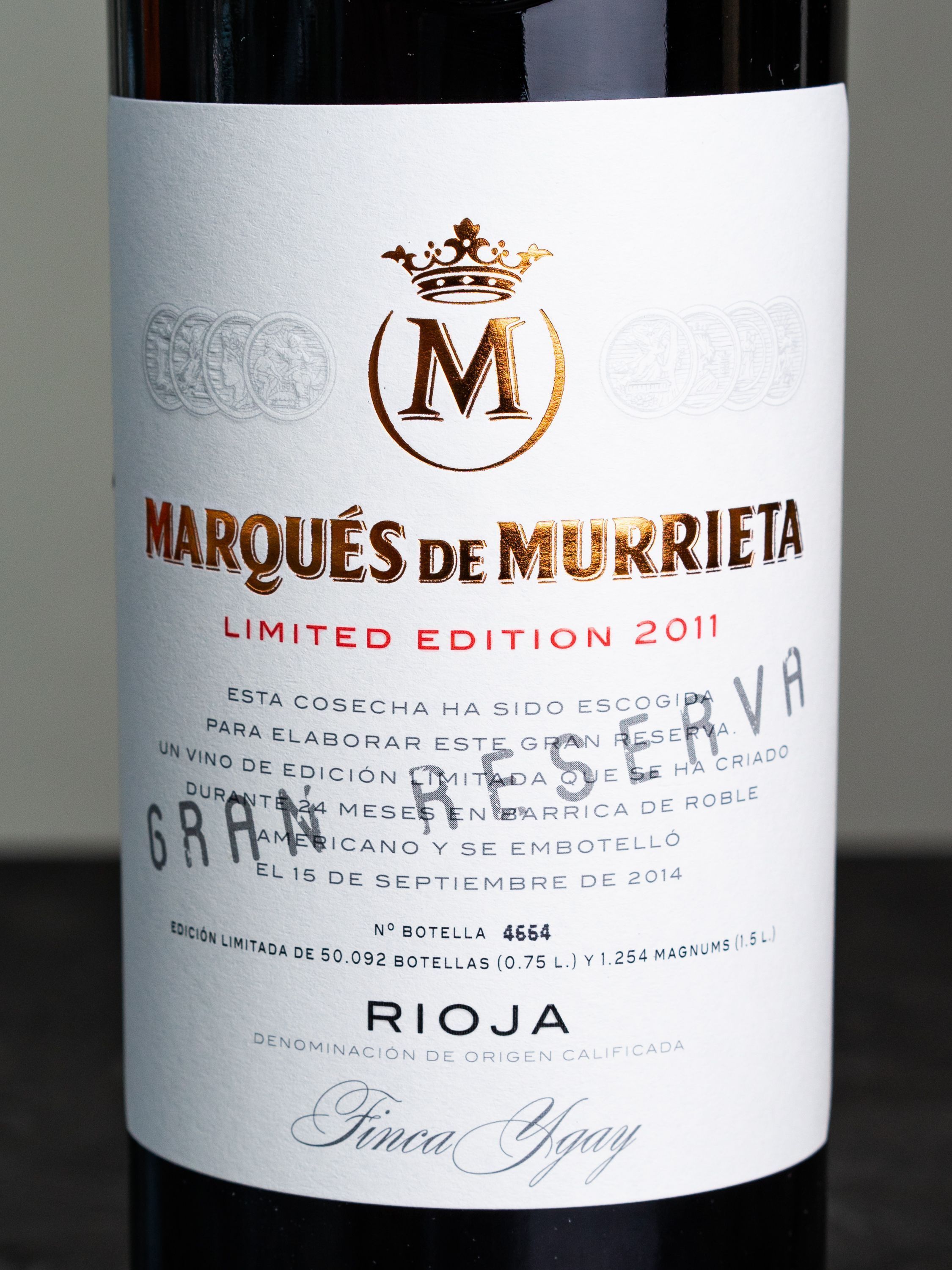 Купить вино Marques de Murrieta Gran Reserva в винном ресторане Остерия цена Вино Marques de Murrieta Gran Reserva / Маркиз де Муррьета Гран Резерва