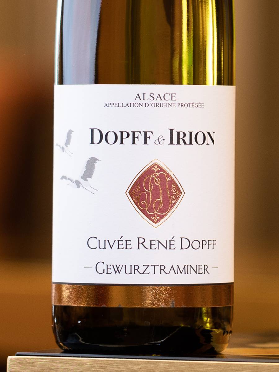 Этикетка Gewurztraminer Cuvee Rene Dopff