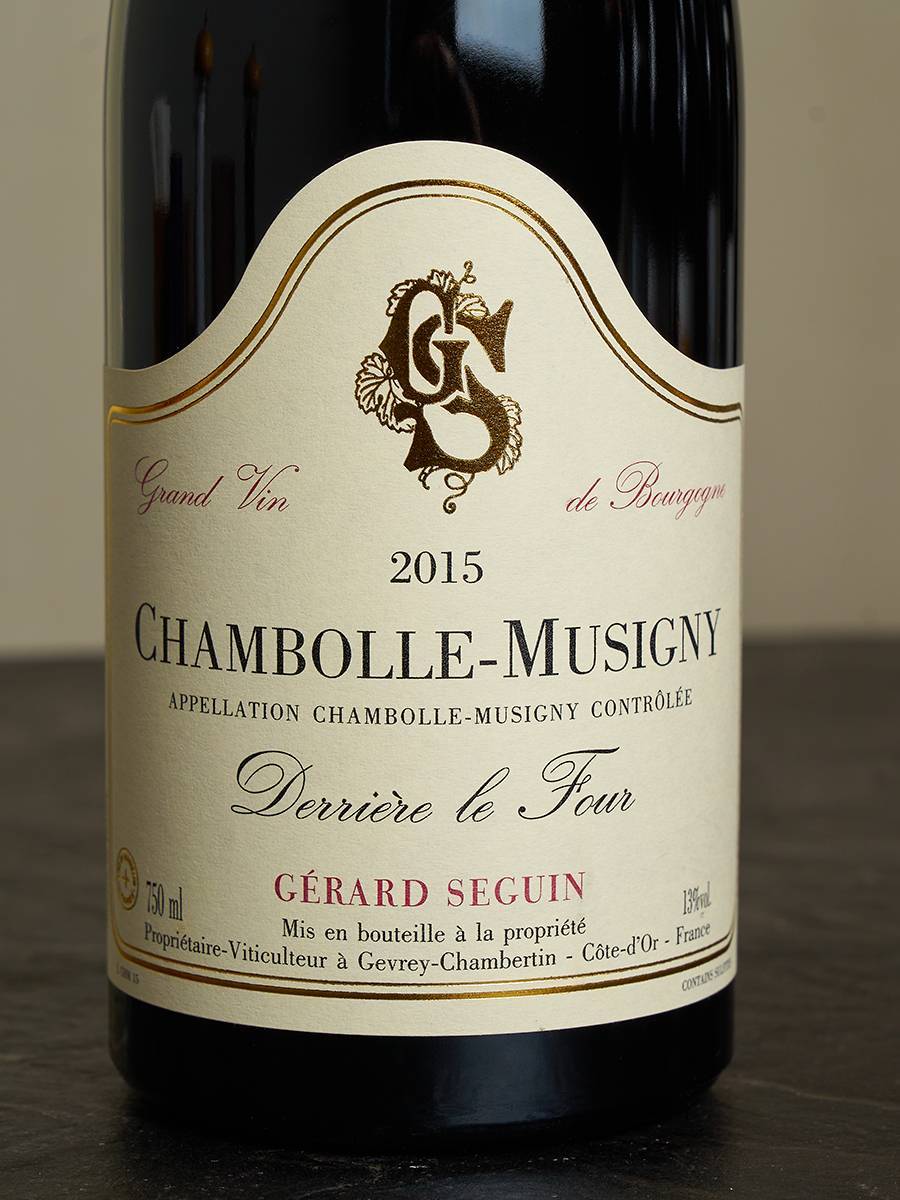 Этикетка Chambolle Musigny Gerard Seguin Derriere Le Four 2015