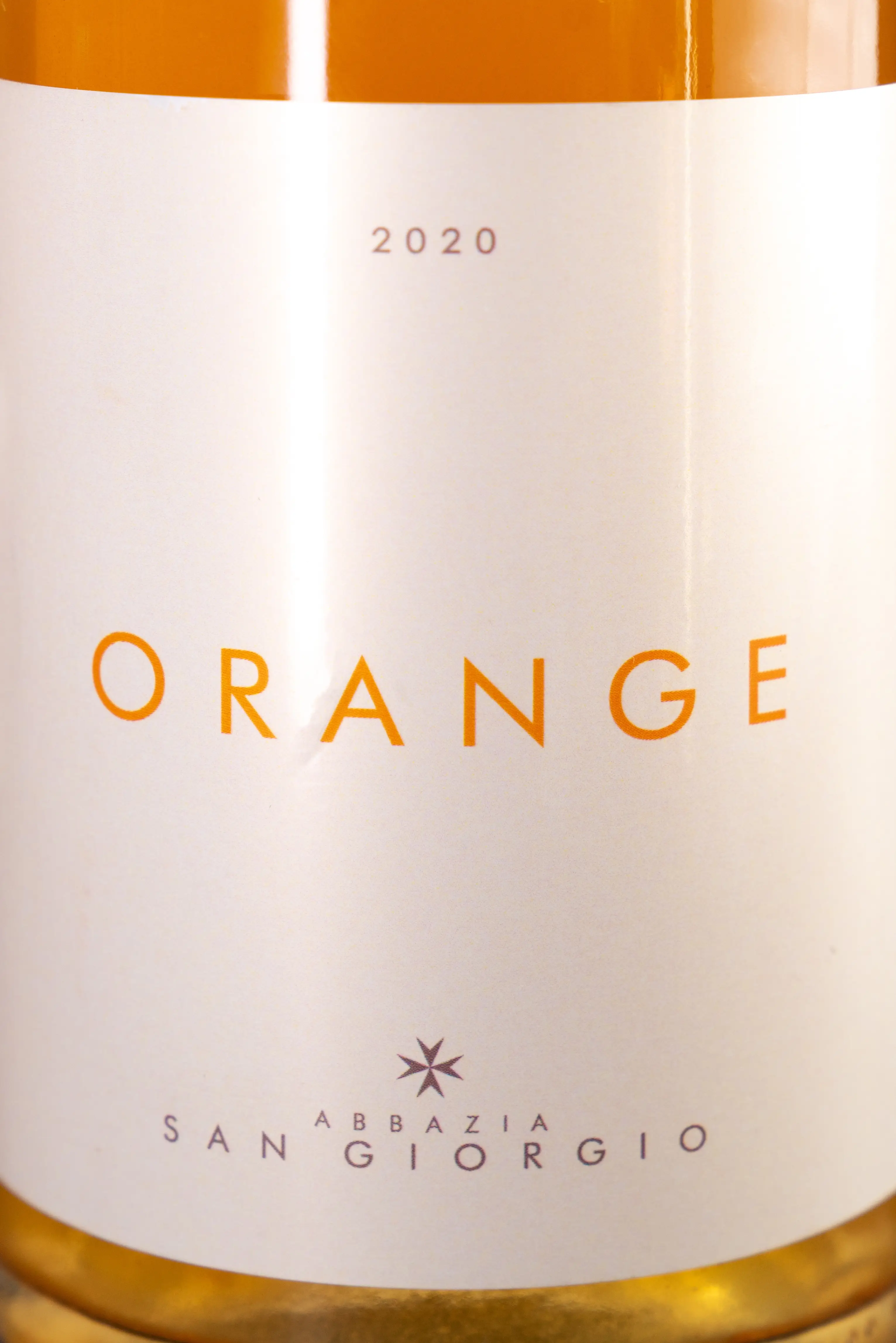 Этикетка Abbazia San Giorgio Orange Terre Siciliane IGT 2020