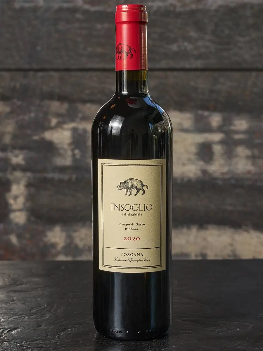 Вино Insoglio del Cinghiale купить в винном ресторане Остерия - лучшая цена Вино Insoglio del Cinghiale Toscana 2020 / Инсолио дель Чингиале Тоскана