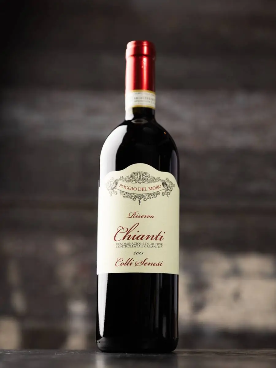 Вино Chianti Colli Senesi Riserva Poggio del Moro купить в винном ресторане Остерия - лучшая цена Вино Chianti Colli Senesi Riserva Poggio del Moro / Кьянти Колли Сенези Ризерва Поджио дель Моро