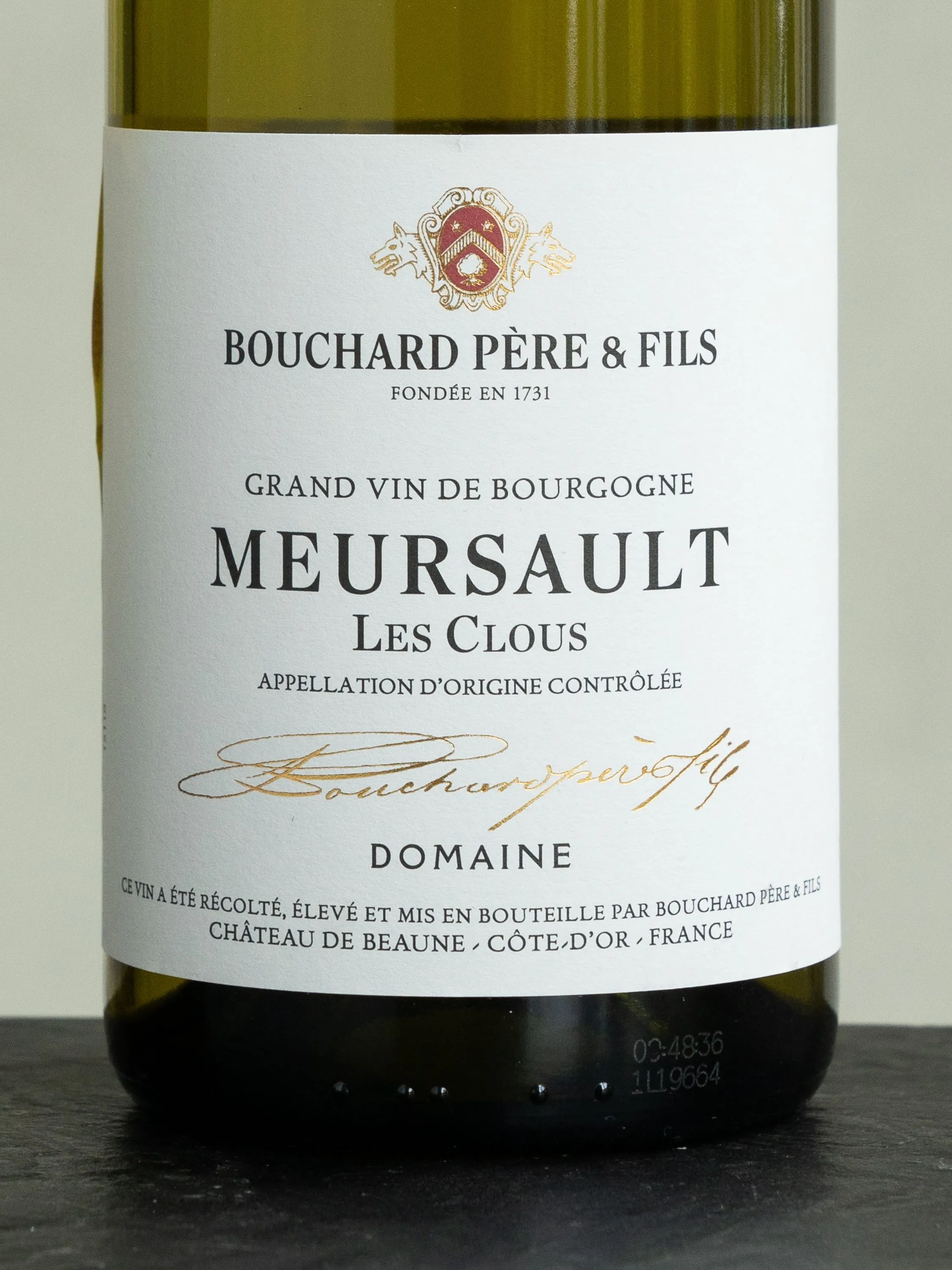 Вино Meursault Les Clous Bouchard Pere & Fils / Мерсо Ле Клу