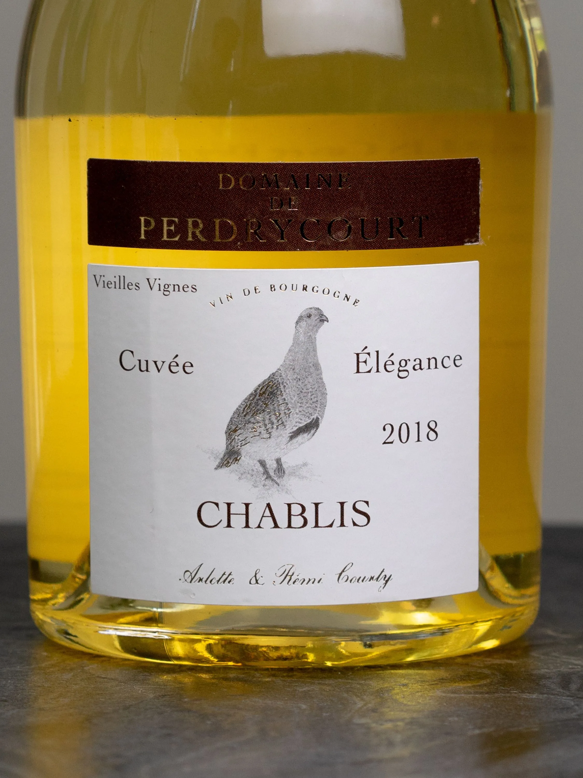 Этиакетка Domaine de Perdrycourt Chablis Cuvee Elegance