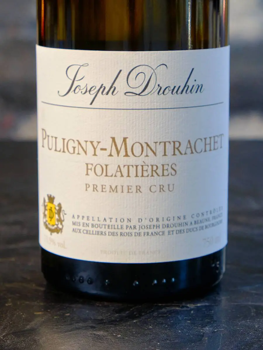 Этикетка Joseph Drouhin Puligny-Montrachet Premier Cru Folatieres 2019